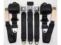 3-Point Seat Belt Conversion Kit; Flame Red (82-88 Monte Carlo)