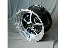 Magnum 500 Style Black/Diamond Cut Wheel; 15x8; 0mm Offset (70-77 Monte Carlo)