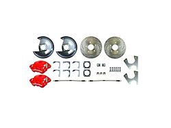 The Right Stuff Detailing Performance Series Rear Disc Brake Conversion Kit; Red Calipers (78-88 Monte Carlo)