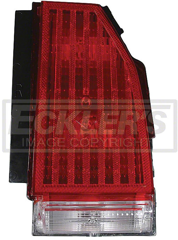 GM Restoration Parts Tail Light Set 1981-1986 Chevy Monte Carlo - Red Lenses With Emblem, Pair