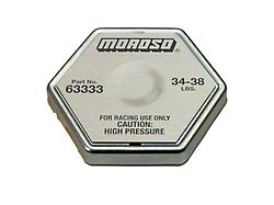 Moroso Radiator Cap; 34 to 38 PSI (Universal; Some Adaptation May Be Required)