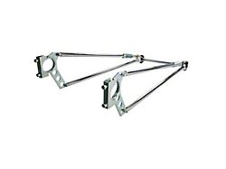 Moroso Bolt-On Round Tube Sprung Wheel-E-Bars; Chrome (Universal; Some Adaptation May Be Required)