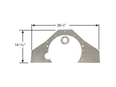 Moroso Mid Motor Plate; Steel (98-02 5.7L Firebird)