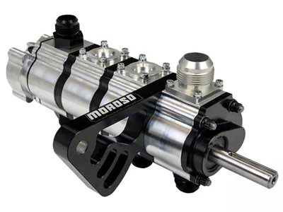 Moroso Tri-Lobe 4 Stage Oil Pump with Fuel Pump Drive; Driver Side Door Car Mount (Universal; Some Adaptation May Be Required)
