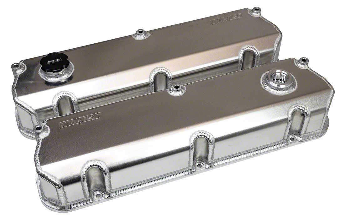 Moroso Universal EK Ford 302/351W Aluminum Valve Covers for Brodix 15 ...