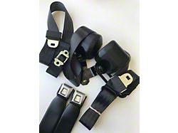Morris Classic Concepts 3-Point Front Retractable Seat Belts with 6.50-Inch Extender Brackets for TMI Seats; Flame Red (67-69 Camaro Coupe)
