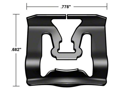 Moulding Clip - Rear Window (65-66 Comet)