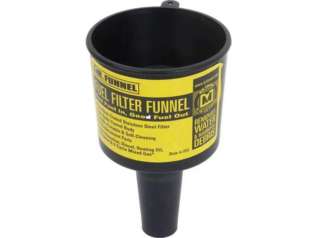 Mr. Funnel Fuel Filter Funnel, 2.7 GPM