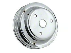 Mr. Gasket Crankshaft Pulley; Chrome; Double Groove (69-85 Small Block V8 Corvette C3 & C4)