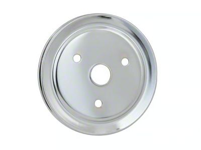 Mr. Gasket Crankshaft Pulley; Chrome; Single Groove (55-61 Corvette C1)