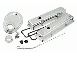 Mr. Gasket Engine Dress-Up Kit; Chrome (60-85 Small Block V8 Corvette C1, C2, C3 & C4)