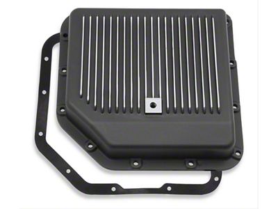 Mr. Gasket THM350 Transmission Oil Pan; Black Aluminum (75-80 Corvette C3)