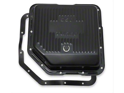 Mr. Gasket THM350 Transmission Oil Pan; Black Steel (75-80 Corvette C3)