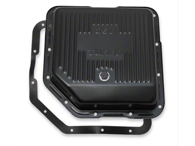 Mr. Gasket THM350 Transmission Oil Pan; Black Steel (75-80 Corvette C3)