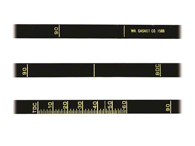 Mr. Gasket Timing Tape for 6-3/4-Inch Harmonic Balancer (57-91 Small Block V8 Corvette C1, C2, C3 & C4)