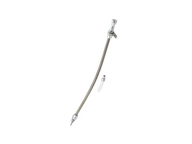 Mr. Gasket Transmission Dipstick and Tube; Braided Stainless Steel (75-80 Corvette C3 w/ TH350 Transmission)