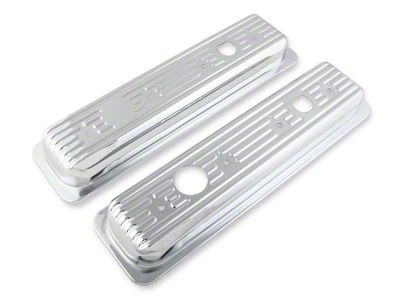 Mr. Gasket Valve Covers Caps; Chrome (87-96 Small Block V8 Corvette C4)