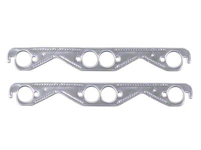 Mr. Gasket Header Gaskets; Aluminum-Layered; Square Ports (77-92 Small Block V8 Firebird)