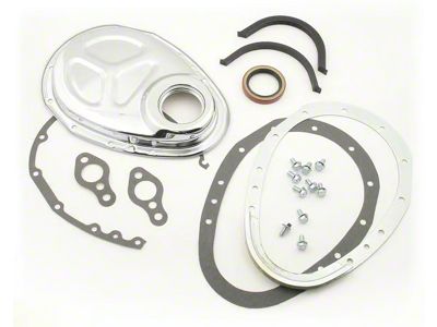 Mr. Gasket Quick Change Timing Cover; Chrome (1957 150, 210, Bel Air, Nomad)