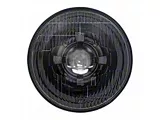 7-Inch LED Headlight with Original Glass; Black Housing; Clear Lens (Universal; Some Adaptation May Be Required)