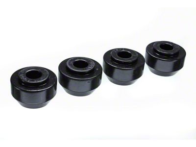 Front Strut Rod Bushings; Black (64-66 Mustang, Excluding GT350)