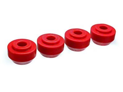 Front Strut Rod Bushings; Red (64-66 Mustang, Excluding GT350)