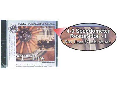 MTFCA T Tips On DVD - Speedometer Restoration I - Series 4 - Volume 3