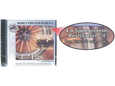 MTFCA T Tips On DVD - Speedometer Restoration II - Series 4- Volume 4