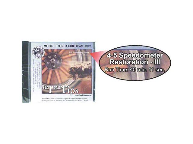 MTFCA T Tips On DVD - Speedometer Restoration III - Series 4 - Volume 5