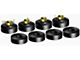Muffler Clamp Bushing Kit - Rubber - 8 Pieces - Ford