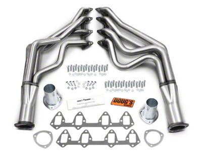 1-3/4-Inch 4-Tube Full Length Headers; Stainless Steel (67-70 390/427/428 V8 Mustang w/o Factory Oil Cooler)