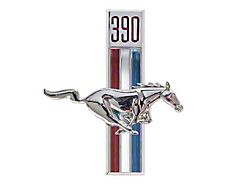 390 Running Horse Emblem; Passenger Side (67-68 Mustang)