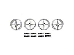 Air Conditioner Fan Register for Underdash Hang-On Unit; 4-Piece Set (1966 Mustang)