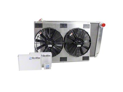 ComboUnit CrossFlow Radiator; 2-Row (71-73 Mustang w/ Manual Transmission)