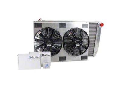 ComboUnit CrossFlow Radiator; 2-Row (71-73 Mustang w/ Automatic Transmission)