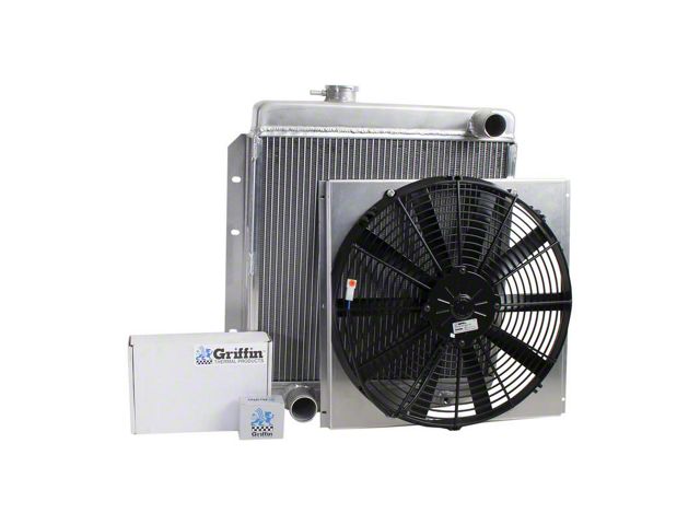 Downflow Radiator Car Ecklers ComboUnit DownFlow Radiator; 2-Row (65-66 I6, Late Model V8 ...