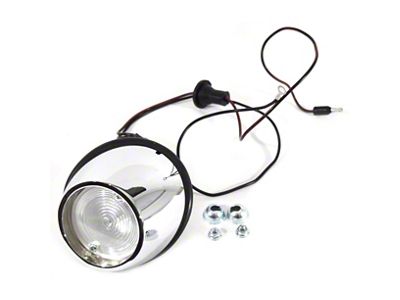 Complete Backup Light Assembly; Driver Side (64-66 Mustang)