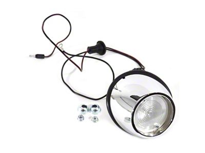 Complete Backup Light Assembly; Passenger Side (64-66 Mustang)