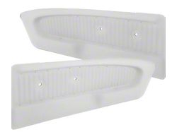 Deluxe Interior Pony Vinyl Door Panels; White (65-66 Mustang)