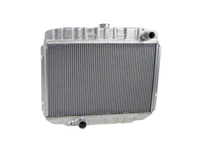 ExactFit DownFlow Radiator; 2-Row (68-70 Big Block V8 Mustang w/ Manual Transmission)