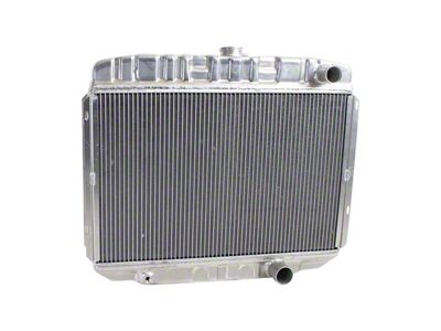 ExactFit DownFlow Radiator; 2-Row (68-70 Small Block V8 Mustang w/ Manual Transmission)