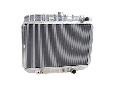 ExactFit DownFlow Radiator; 2-Row (68-70 Small Block V8 Mustang w/ Automatic Transmission)