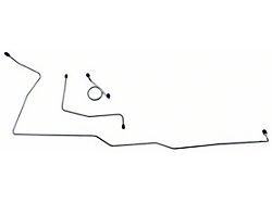 Front Brake Line Set; OE Steel (1966 Mustang w/ Manual Drum Brakes)