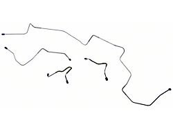 Front Brake Line Set; OE Steel (1970 Mustang w/ Power Disc Brakes, Excluding BOSS 429)