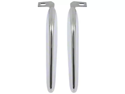 Front Bumper Guards; Chrome (64-66 Mustang)
