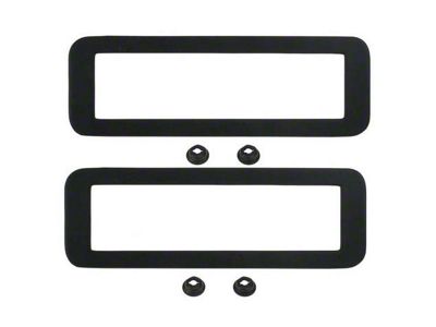 Front Side Market Light Bezels (71-73 Mustang)