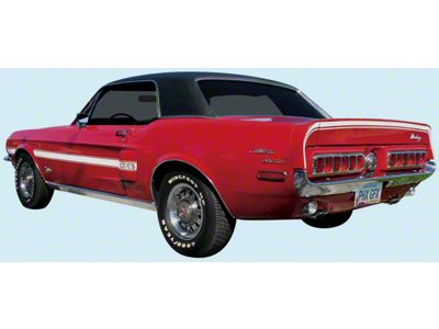 GT/CS Stripe Kit; Blue (1968 Mustang)