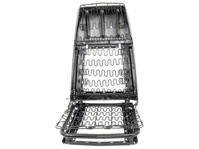 High Back Bucket Seat Back Frame, Bottom Base and Spring Assembly; Passenger Side (69-70 Mustang)