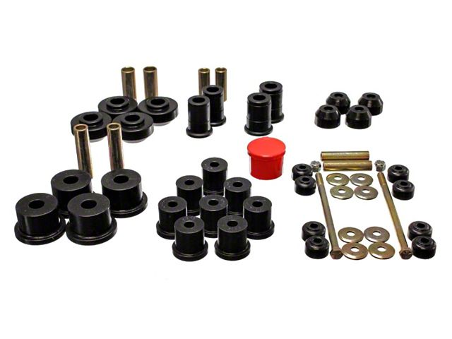 Hyper-Flex System Complete Bushing Kit; Black (67-73 Mustang)