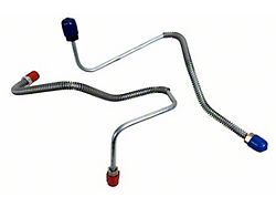 Master Cylinder Line Kit; OE Steel (1970 Mustang w/ Power Disc Brakes)